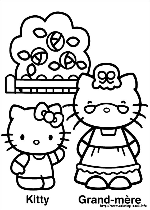 Hello Kitty coloring picture